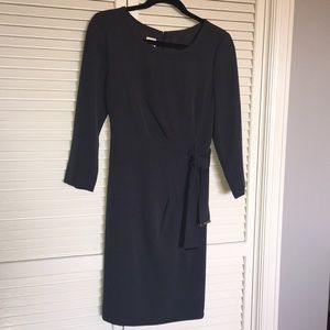 Anne Klein charcoal grey sheath dress SZ 8